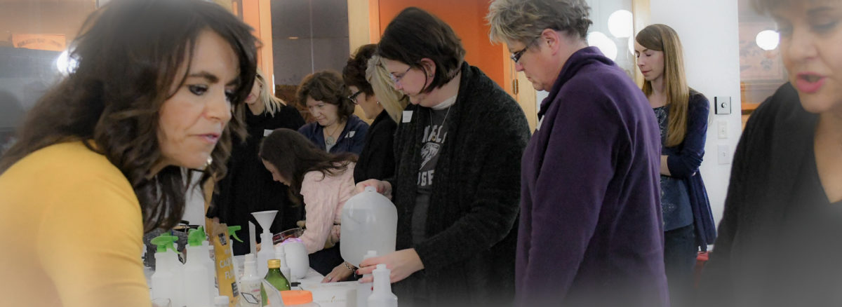 Sheila demonstrating at learning session